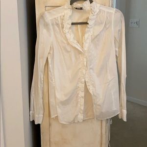 Loft White Blouse